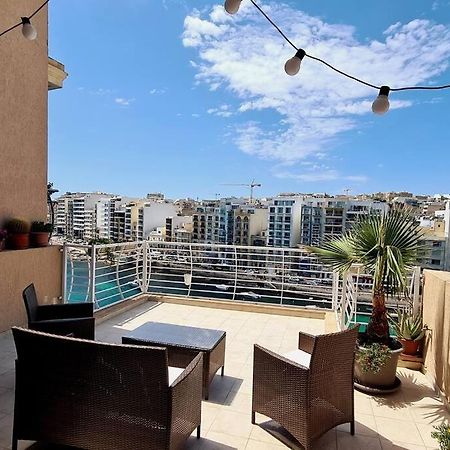 2 Bedroom Seafront Duplex Penthouse In The Heart Of Spinola Bay San Ġiljan Kültér fotó